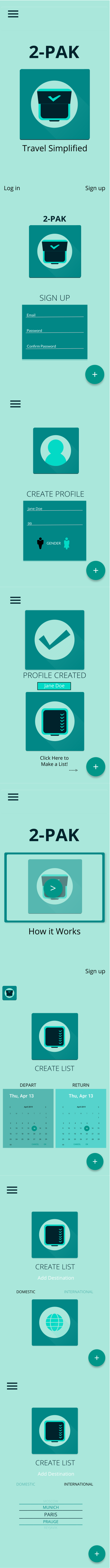 2Pak app mobile webpage